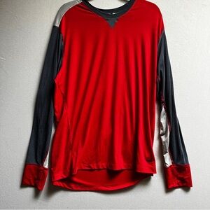 Sugoi women’s Red and Black long sleeve cycling Shirt jersey Sz 2XL